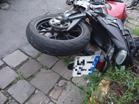 Motociclista fica gravemente ferido após queda no bairro Municipal, em Bento Gonçalves