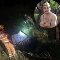  O jovem residia em S&atilde;o Luiz Gonzaga e seguia em dire&ccedil;&atilde;o ao munic&iacute;pio de Bossoroca. (Foto: Bombeiros)