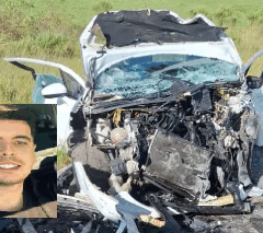 Patrick Pinto Rigotti, de 27 anos, estava em um Hyundai HB20.