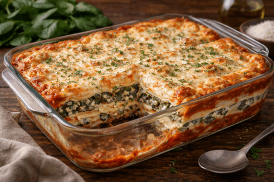 Cozinha Viva: Lasanha de espinafre e ricota