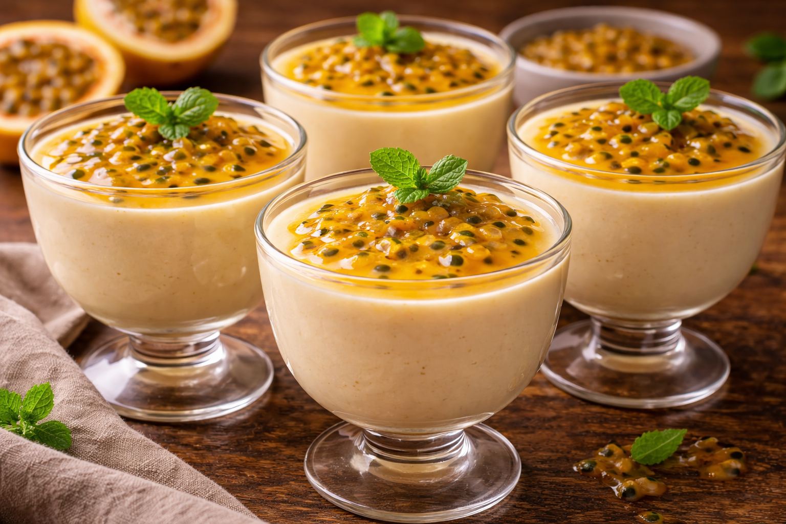 Cozinha Viva: Mousse de maracujá