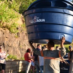 samae aqui em casa tem agua