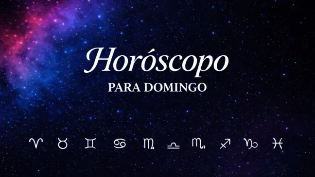 Horóscopo para domingo
