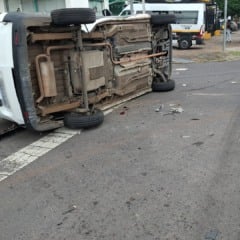 capotamento acidente avenida s&atilde;o leopoldo
