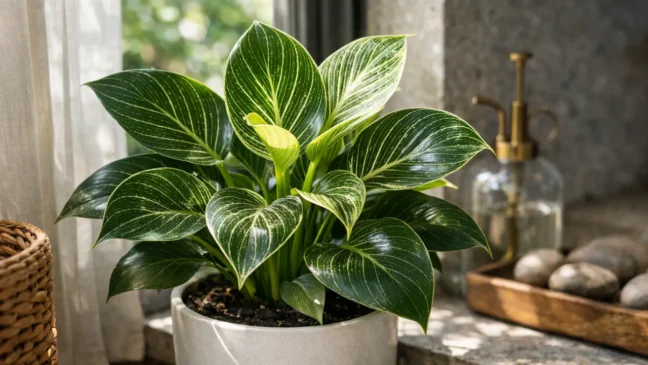 Onde posicionar o filodendro birkin para evitar manchas amareladas