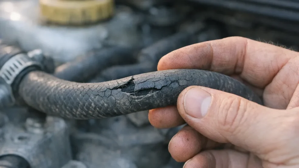 Quando essa mangueira ressecada estoura, nunca é perto do seu mecânico Quando essa mangueira ressecada estoura, nunca é perto do seu mecânico