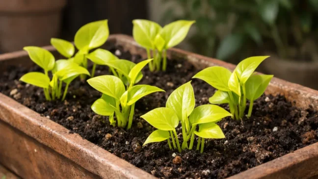 Quantas mudas de jiboia neon você deve plantar para ter efeito de “queda de cachoeira”