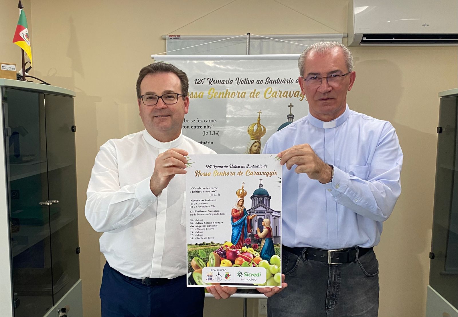 Santuário de Caravaggio lança 126ª edição da Romaria Votiva, em Farroupilha