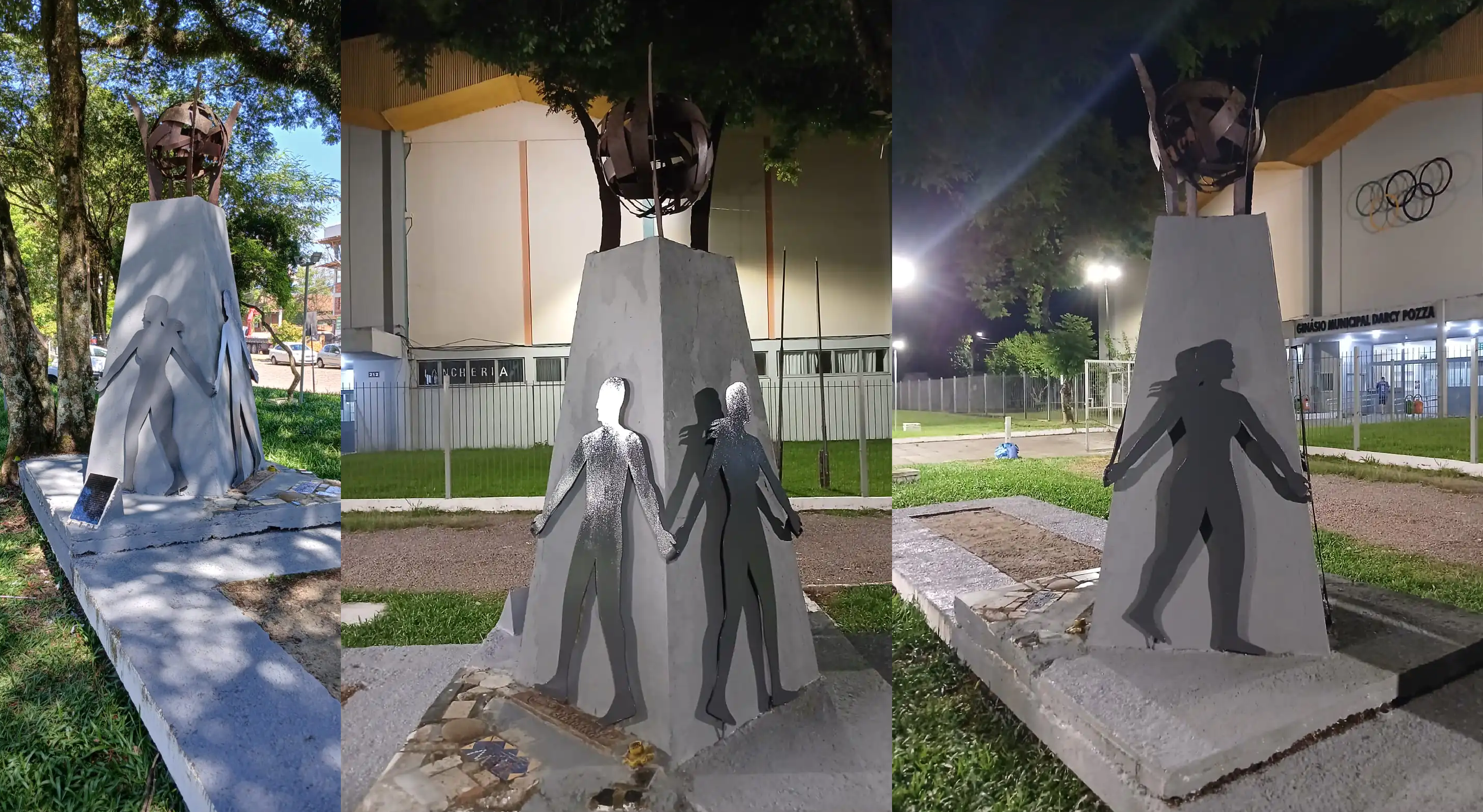 Monumento “Um Ato de Solidariedade” passa por restauro em Bento Gonçalves