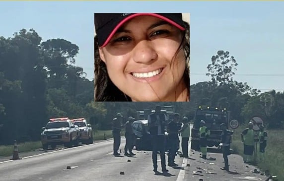 A colisão ocorreu na altura do quilômetro 80 da rodovia, um trecho de grande fluxo de veículos. (Foto: Reprodução)