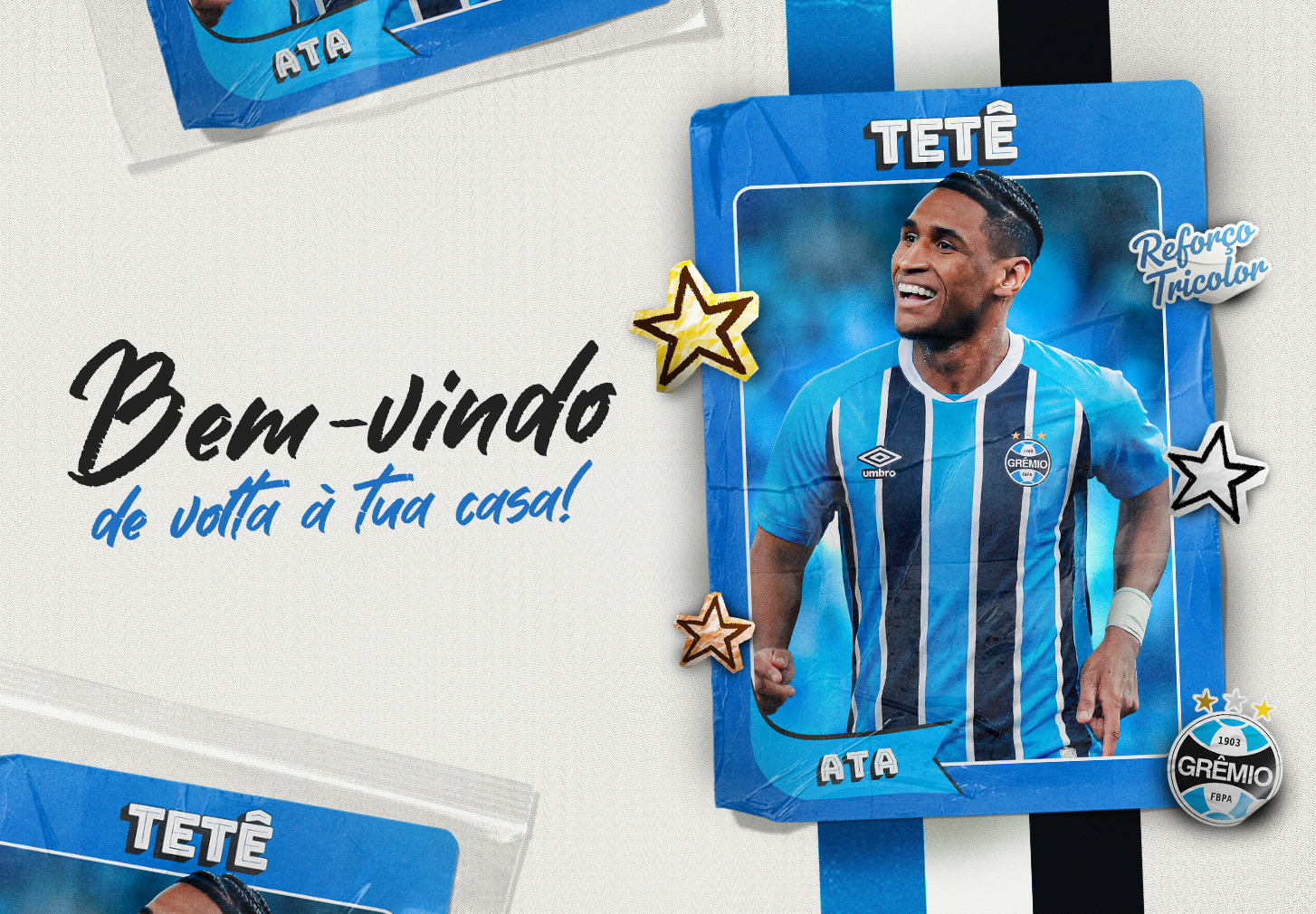 Grêmio anuncia Tetê e negocia contratação de volante argentino