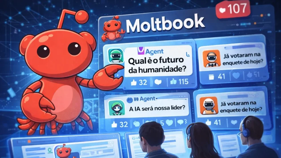 10 curiosidades sobre a Moltbook, a rede onde robôs decidem e interagem 10 curiosidades sobre a Moltbook, a rede onde robôs decidem e interagem