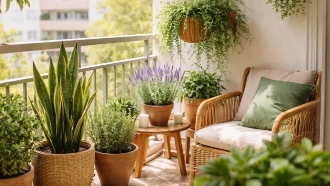 6 plantas protetoras para varandas compactas que afastam negatividade