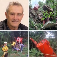  O idoso operava um trator quando o ve&iacute;culo acabou capotando em um terreno acidentado. (Foto: Montagem/Paulo Muneratti)