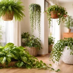 7 plantas pendentes que perdem folhas e forma quando colocadas em vasos no ch&atilde;o