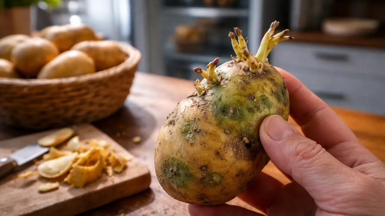 Batata com brotos na cozinha-1280x720