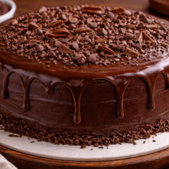 Cozinha Viva: Bolo de chocolate com cobertura de ganache