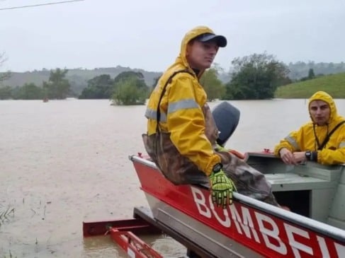 O ciclone se formará próximo à Região Sudeste, mas sua influência será sentida diretamente no litoral catarinense e na Grande Florianópolis. (Foto: Reprodução)
